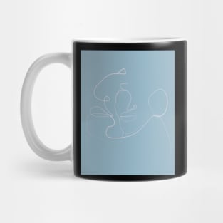 Beauty Face Line Shapes Abstract Art Pattern Mug